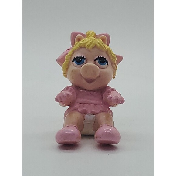 Muppet Babies Fozzie Kermit Miss Piggy 1986 Vintage PVC Figure Lot McDonalds Toy - Picture 2 of 12